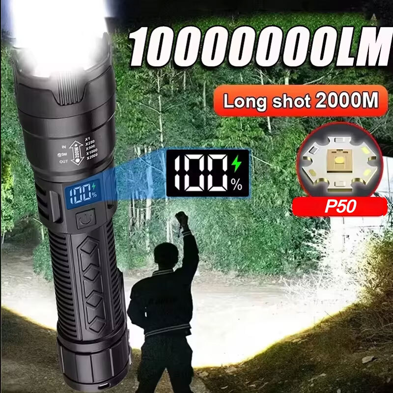 Fishing Light - Torce LED ad Alta Potenza 2000LM,