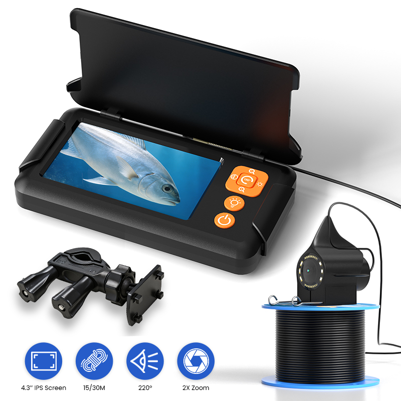 Fish Finder Cable - Telecamera da Pesca con Schermo da